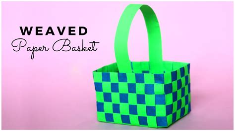 Paper Basket Weaving | Basket Making Craft | DIY Easter Basket Ideas - YouTube