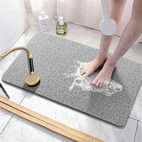 Asvin Soft Textured Bath Shower Tub Mat 24x16 Inch Phthalate Free Non ...