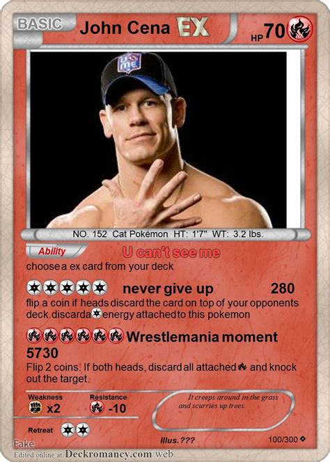 john cena pokemon card Fake Pokemon Cards, Funny Logic, Dumb Photos, John Cena, Marvel Funny ...