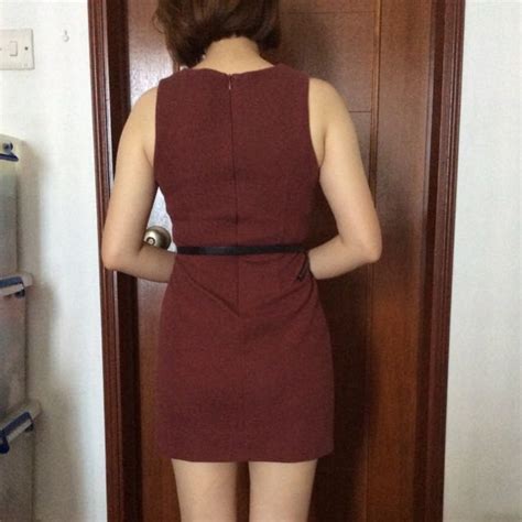 Maroon Red Dress, Women's Fashion, Dresses & Sets, Dresses on Carousell