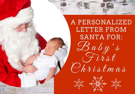FREE Personalized Letter from Santa for Baby's First Christmas | Macaroni KID Reading