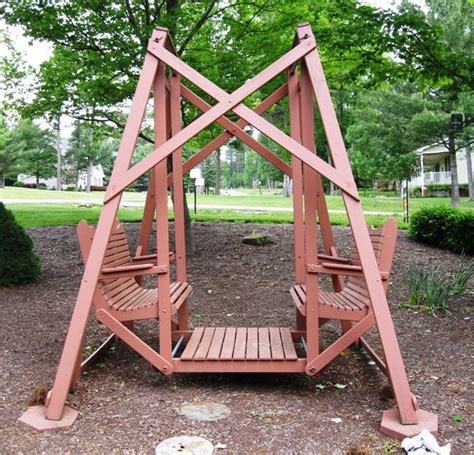 Double Bench Swing - my Father made this for me Rocking Bench, Bench Swing, Diy Projects To Try ...