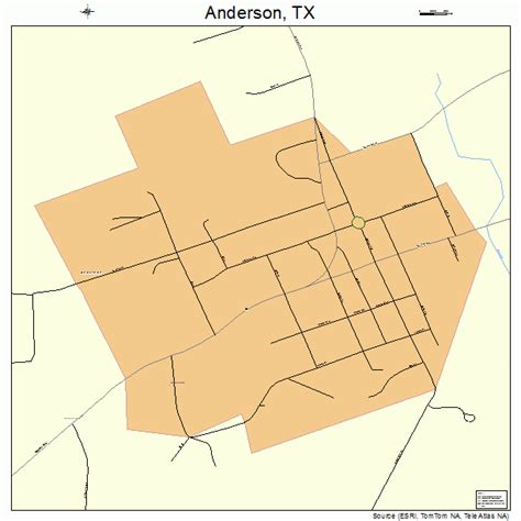 Anderson Texas Street Map 4803192