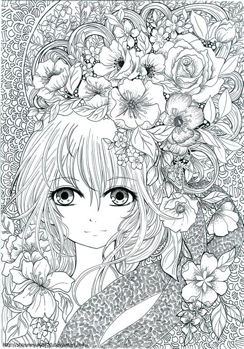 Anime Coloring Book | AdultcoloringbookZ