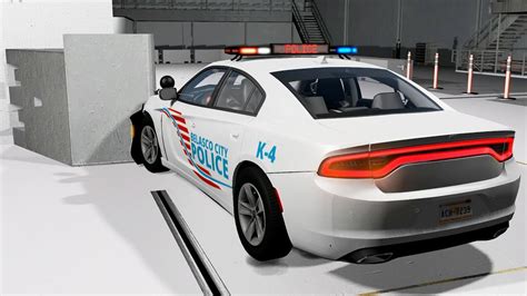 Dodge Charger Police Interceptor Crash Testing - BeamNG drive - YouTube