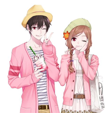 Romantic Anime Couple PNG | PNG All