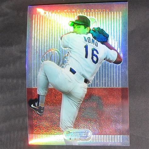 HIDEO NOMO - 1995 Bowman's Best Refractor JUMBO ROOKIE CARD - Chicago ...