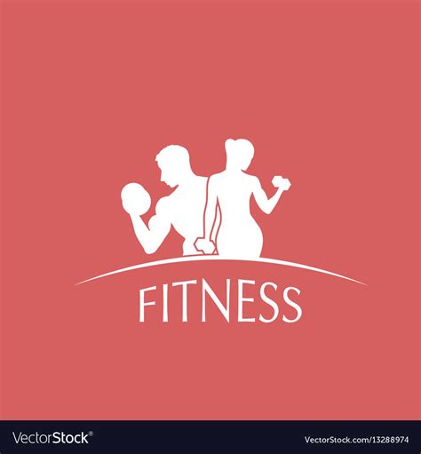 Logotype fitness club Royalty Free Vector Image