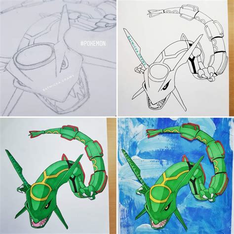 Rayquaza 🐉 Emerald Pokémon | Arts And OCs Amino