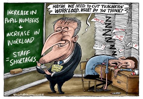 The Independent Cartoon - On the Teacher Shortage Crises : ukpolitics