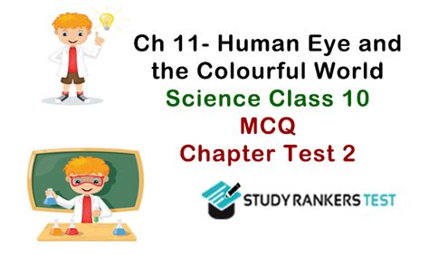 Chapter - 11 Human Eye and Colorful World MCQ Test 2 Science|Class ...