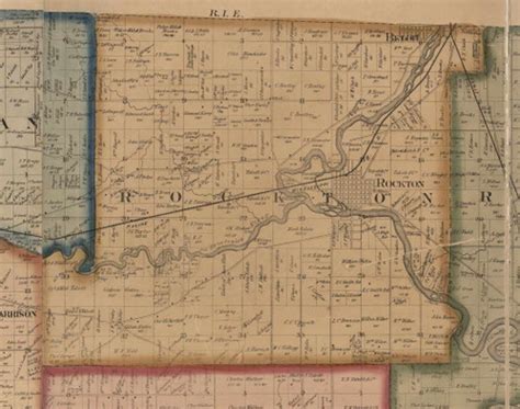 Rockton, Illinois 1859 Old Town Map Custom Print - Winnebago Co. - OLD MAPS