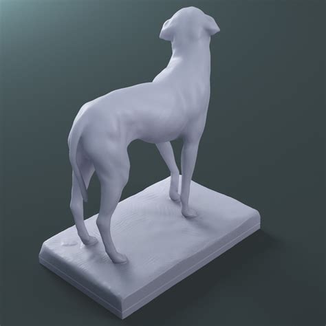 The Lost Dog Statue (printable stl collada) 3D Model - FlatPyramid