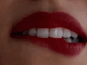 Lips Lip Bite GIF - Lips LipBite Sexy - Discover & Share GIFs