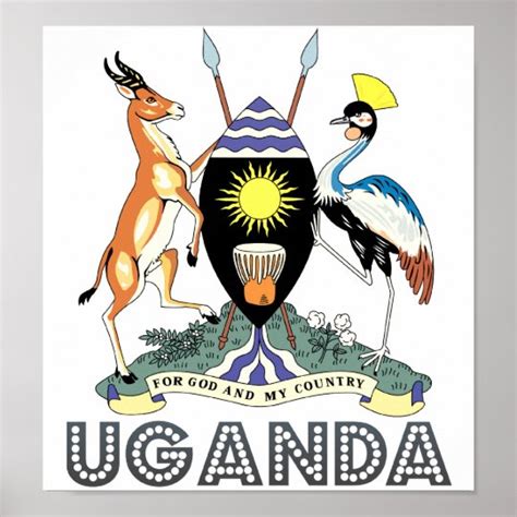 Uganda Coat of Arms Poster | Zazzle.com