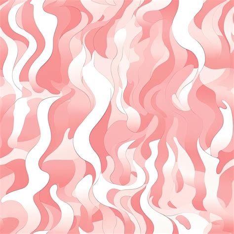 Premium AI Image | Abstract pink and white waves with fluid organic forms tiled