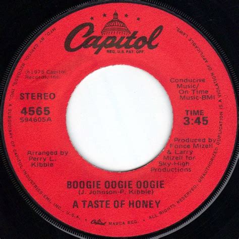 A Taste Of Honey - Boogie Oogie Oogie (1978, Winchester Pressing, Vinyl) | Discogs