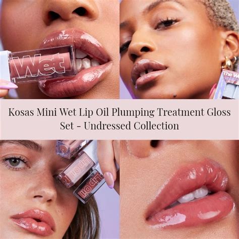 Kosas Mini Wet Lip Oil Plumping Treatment Gloss Set - Undressed ...