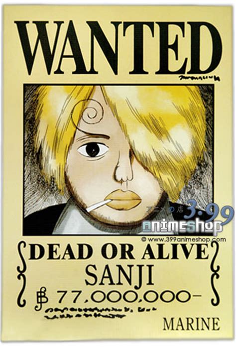 one piece - Why is Sanji's Wanted Poster drawn? - Anime & Manga Stack Exchange