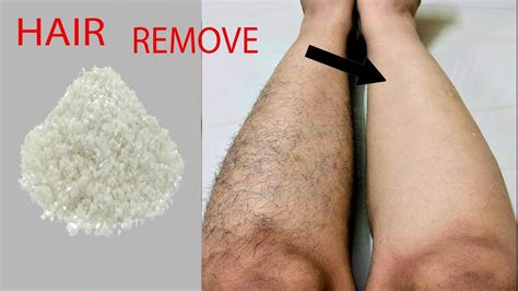 How To Easily Remove Legs Hair Using Alum - YouTube