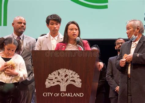 Oakland Mayor Sheng Thao Speaking Editorial Photography - Image of ...