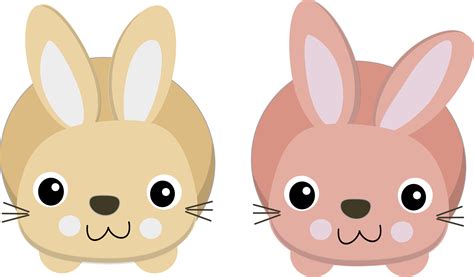 Really Cute Cartoon Bunnies