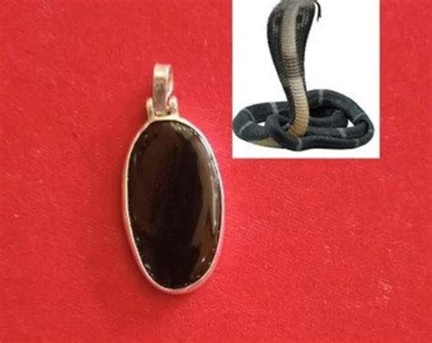 Zmost Powerful Wealth Richness Nagmani Cobra Black Snake Stone Pendant With Pure Silver - Etsy