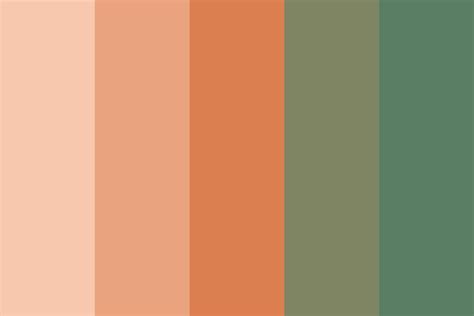 green terracotta Color Palette