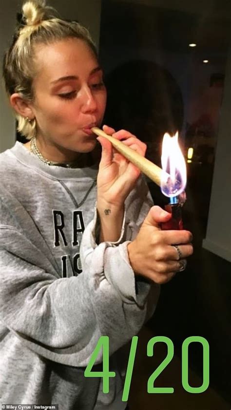 Miley Cyrus reveals she won't be smoking marijuana to celebrate 4/20 ...