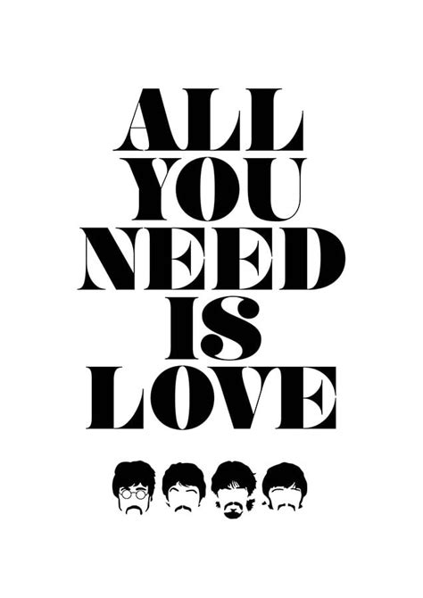 GraphicSound - Music Poster Designs — The Beatles - All you need is ...