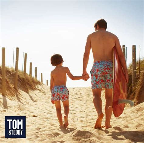 Tom & Teddy’s – Matching Swim Trunks for Men & Boys - 5 Minutes for Mom