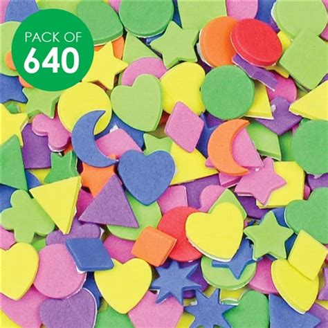 Mini Foam Stickers - Pack of 640 | Foam | CleverPatch - Art & Craft ...