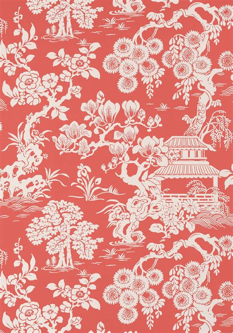Asian Wallpaper, Coral Wallpaper, Chinese Wallpaper, Fruit Wallpaper, Modern Wallpaper, Home ...