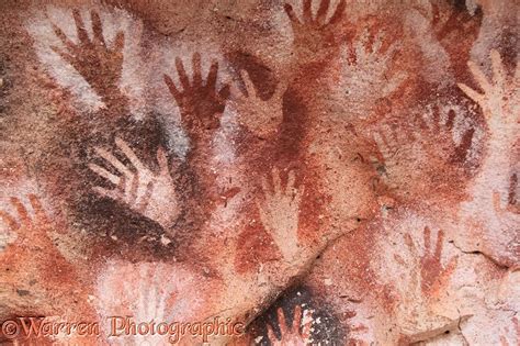 9000 year old cave hand paintings photo WP27754