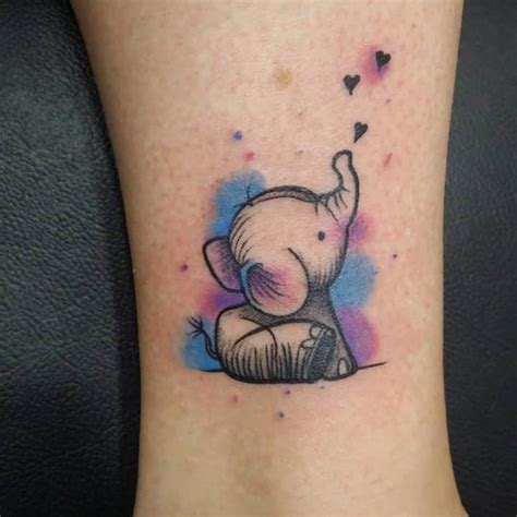 61 Cool Small Elephant Tattoo Ideas