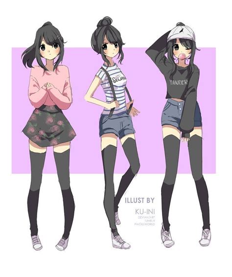 Resultado de imagen para anime ropa kawaii | Anime girl, Anime outfits, Yandere simulator