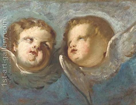 Two cherubs Painting by Venetian School Reproduction | 1st Art Gallery ...