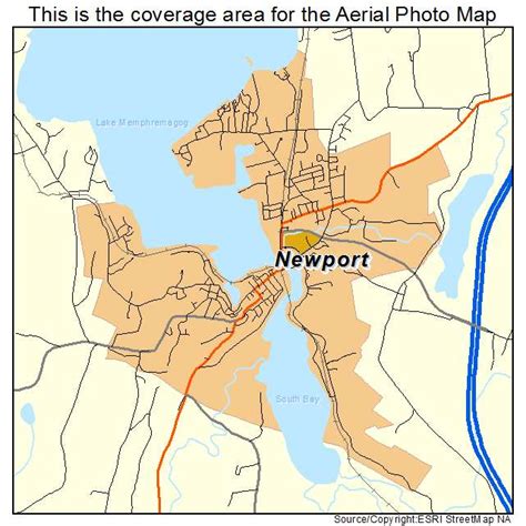 Aerial Photography Map of Newport, VT Vermont