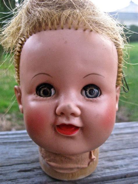 Vintage doll head with molded hair for parts Horsman shabby | Etsy | Doll head, Vintage doll ...