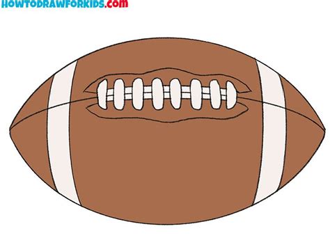 How to Draw an American Football - Easy Drawing Tutorial For Kids | Drawing tutorial easy ...