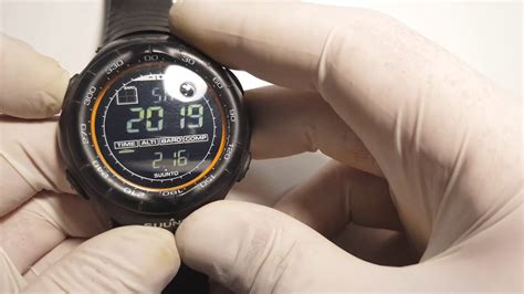 Suunto Vector XBlack ss012279110 battery replacement. time set - YouTube