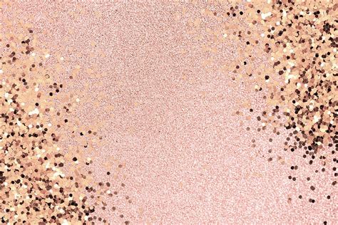 Gold glitter confetti pink background | Premium Photo - rawpixel