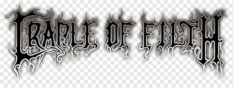 Cradle of Filth Heavy metal YouTube Gothic metal Black metal, peppers, text, logo, monochrome ...