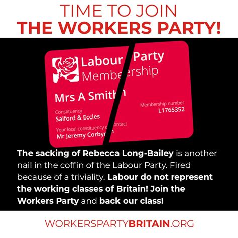 It doesn't have to be their... - Workers Party of Britain