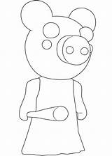 Willow Wolf Piggy Roblox Coloring Page  Free Printable Pages sketch template