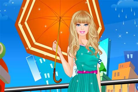 Barbie & Ken Rain Fashion & Trend Dress Up Game Online for Girls