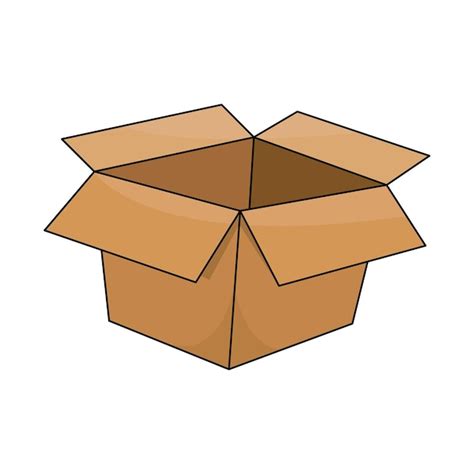 Premium Vector | Box vector illustration. cartoon box. box hand draw ...