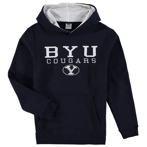 Stadium Athletic BYU Cougars Youth Navy Stack II Hoodie