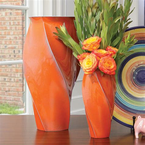 Orange Vases - Ideas on Foter