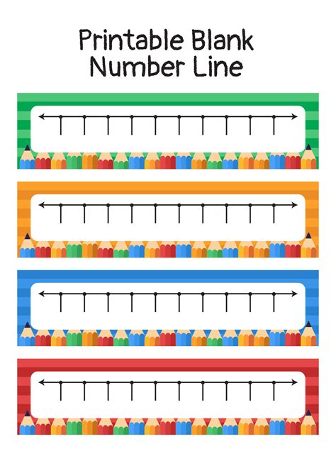 Blank Number Line 1-10 - 10 Free PDF Printables | Printablee